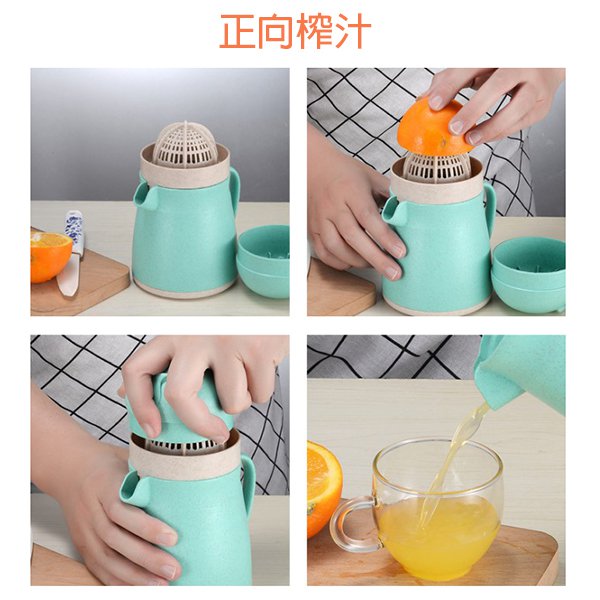 手壓旋轉式小麥秸稈檸檬榨汁機_4